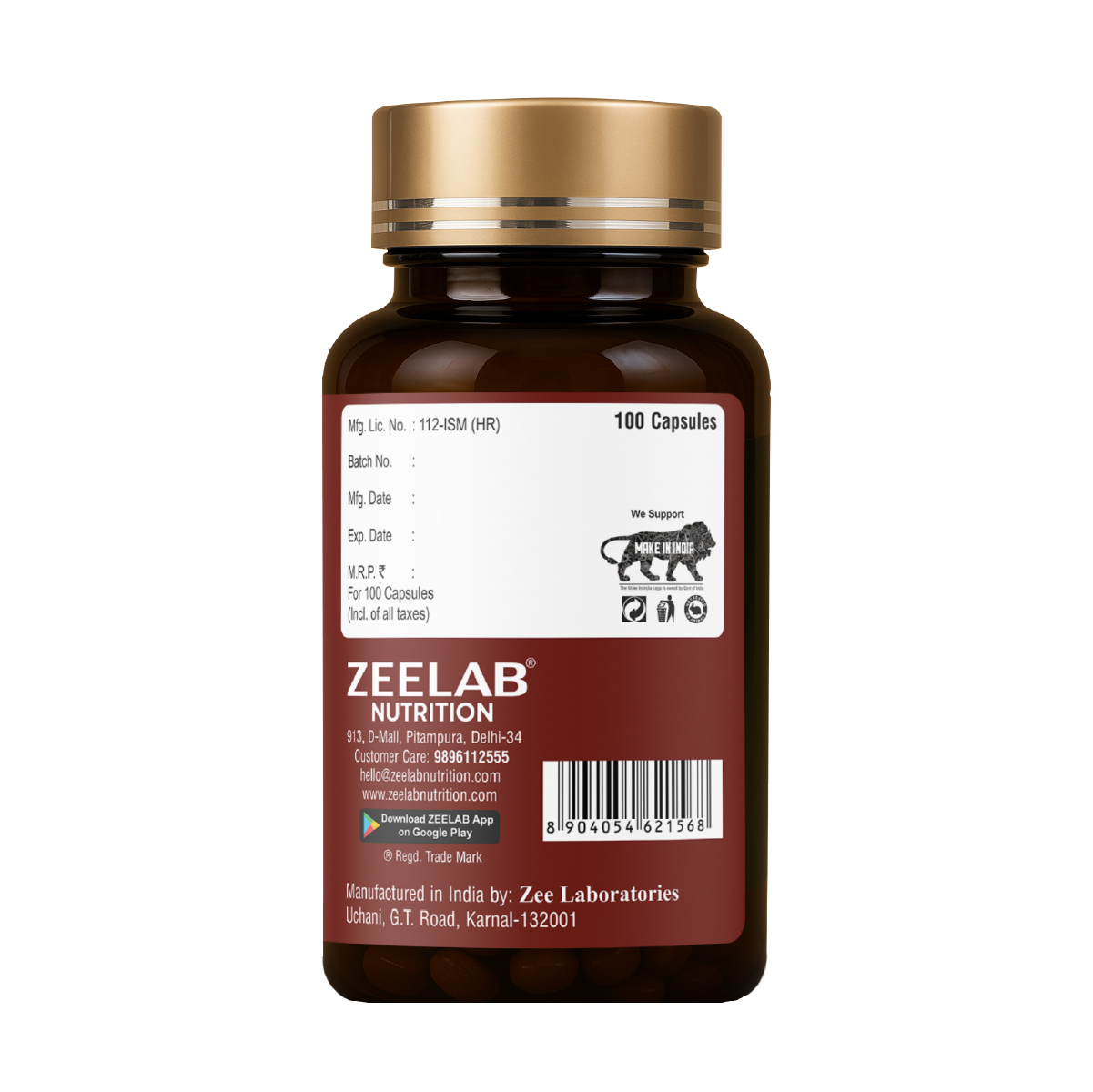 Zeelab Shilajeet Gold 100 Capsule